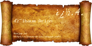 Ölbaum Arion névjegykártya